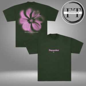 Dreamseeker Forest Green Faded Flower Two Sided Unisex T-Shirt