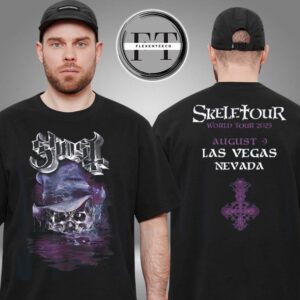 Ghost Band Skeletour 2025 Las Vegas Nevada On August 9 Exclusive Two Sided Unisex T-Shirt