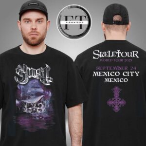 Ghost Band Skeletour 2025 Mexico City Mexico On September 24 Exclusive Two Sided Unisex T-Shirt