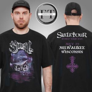 Ghost Band Skeletour 2025 Milwaukee Wisconsin On July 29 Exclusive Two Sided Unisex T-Shirt