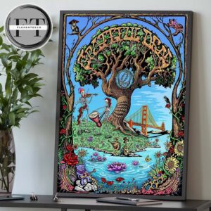 Grateful Dead Poster Honoring 60 Years Of GD Music Home Decor Poster Canvas