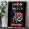 Gun N Roses Happy 4th Of July Home Decor Poster Canvas