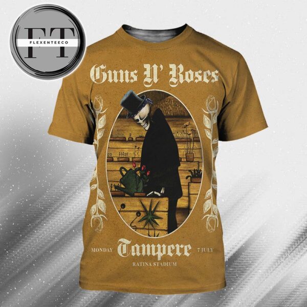 Guns N Roses At Ratina Stadium In Tampere FI On July 7 2025 All Over Print Shirt