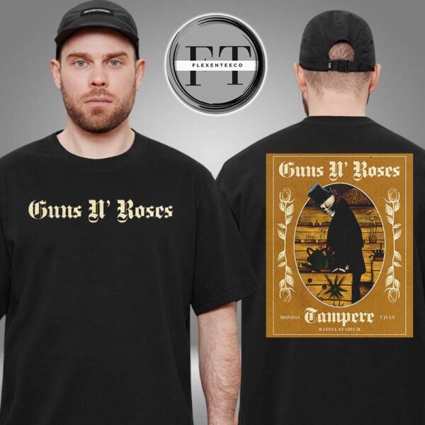 Guns N Roses At Ratina Stadium In Tampere FI On July 7 2025 Two Sided Unisex T-Shirt