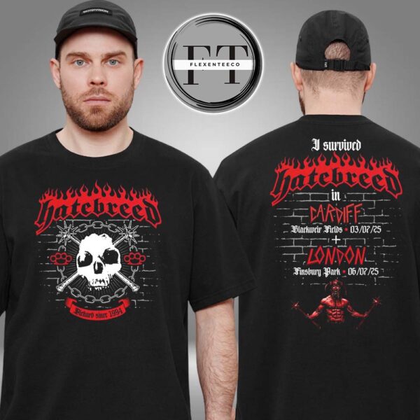 Hatebreed Merch Shirt In Cardiff And London Two Sided Unisex T-Shirt