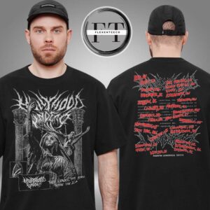 Hollywood Undead Metal Logo 2025 Tour T-Shirt Two Sided Unisex T-Shirt