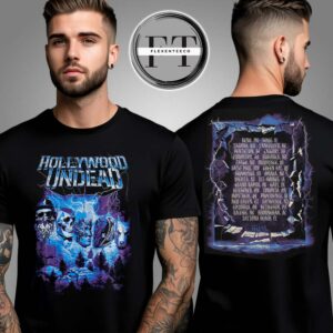 Hollywood Undead Mt Crushmore 2025 Tour T-Shirt Two Sided Unisex T-Shirt