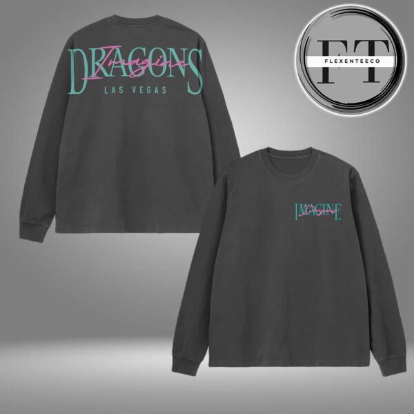 Imagine Dragons Script Logo All Over Print Shirt