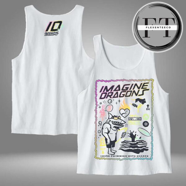 Imagine Dragons Sharks Beach Two Sided Unisex Tank Top