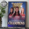 Natasha Howard From Indiana Fever Is Our Unanimous Commissioner’s Cup MVP WNBA 2025 Home Decor Poster Canvas