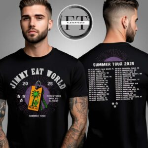 Jimmy Eat World Summer 2025 Tour Two Sided Unisex T-Shirt