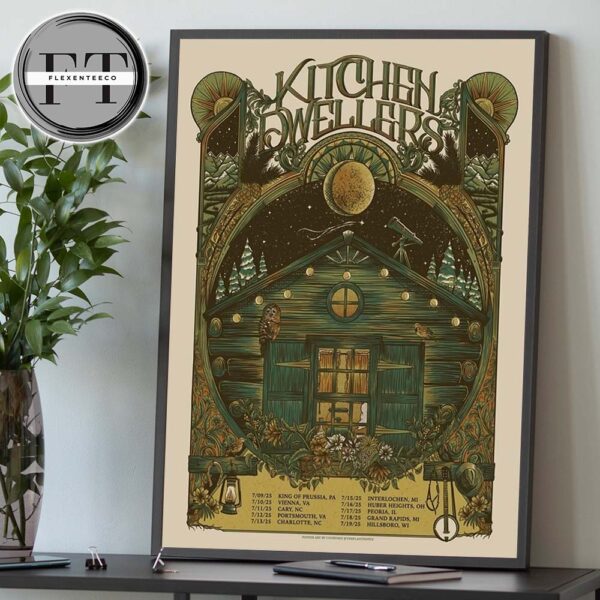 Kitchen Dwellers Summer Tour 2025 Schedule Home Decor Poster Canvas