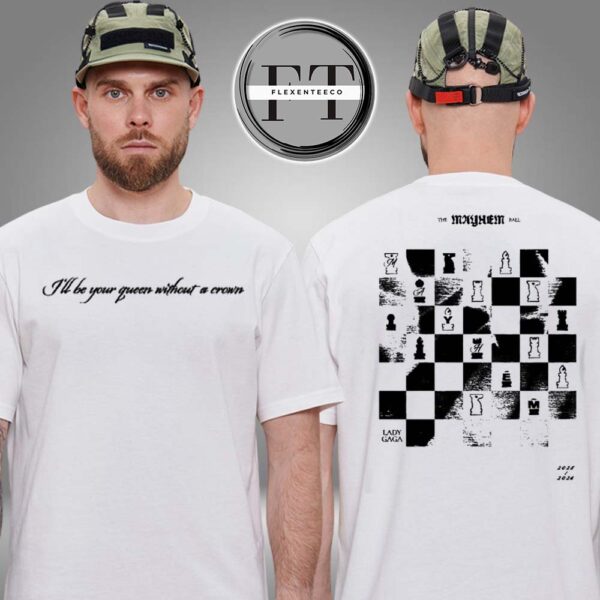 Lady Gaga Chessboard Two Sided Unisex T-Shirt