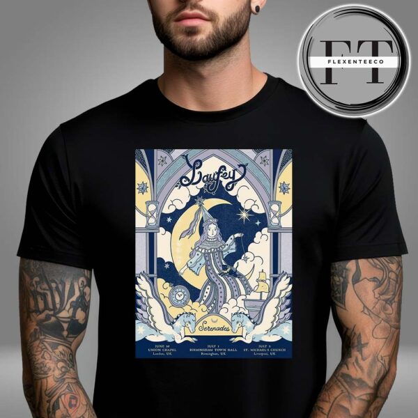 Laufey Show Live UK Tour On June 30 July 1-3 2025 Unisex T-Shirt