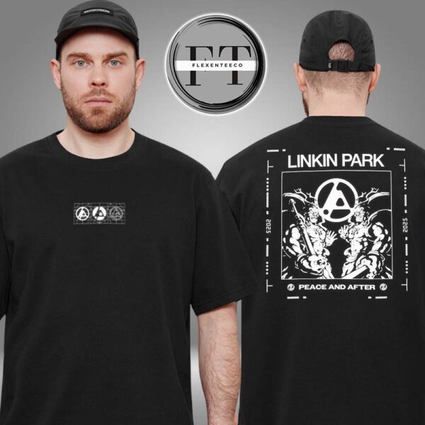 Linkin Park x Peace And After Limited Stock From Zero World Tour Japan Warrior Rebellion Back Graphic Two Sided Unisex T-Shirt