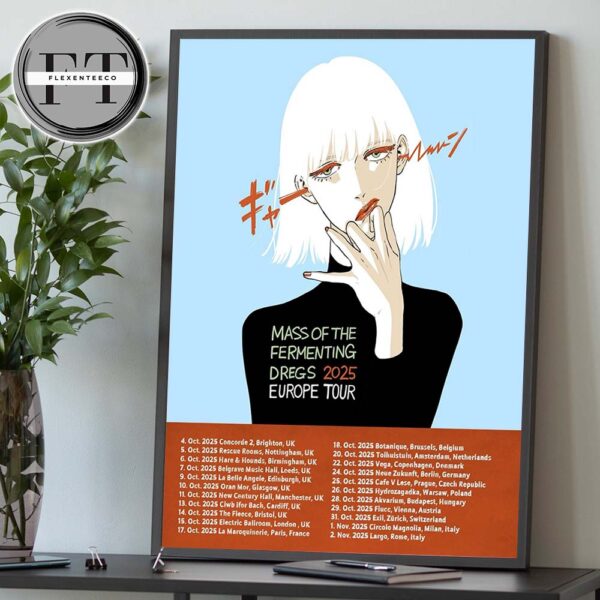 Mass Of The Fermenting Dregs 2025 Europe Tour Schedule Home Decor Poster Canvas