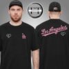 Men’s Los Angeles Dodgers Mitchell & Ness x BLACKPINK White Two Sided Unisex T-Shirt