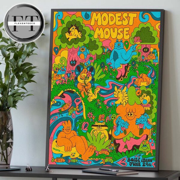 Modest Mouse At Boise Idaho On June 24 2025 Home Decor Poster Canvas