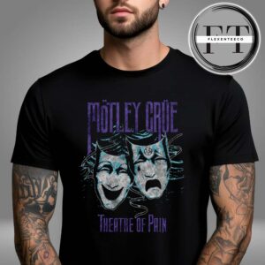 Motley Crue Theatre Of Pain Charcoal Cover Unisex T-Shirt