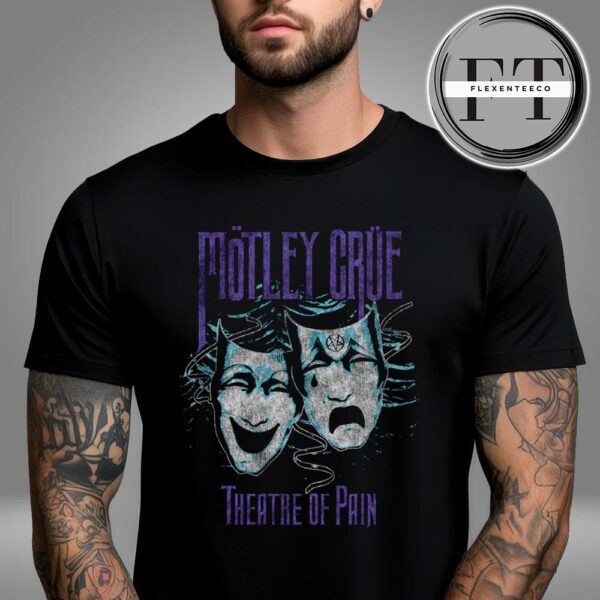 Motley Crue Theatre Of Pain Charcoal Cover Unisex T-Shirt
