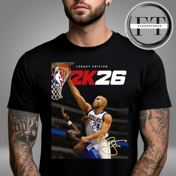 NBA 2K26 Cover Athlete Richard Jefferson Dallas Mavericks Legacy Edition Unisex T-Shirt