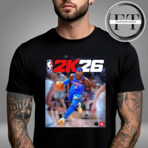 NBA 2K26 Cover Athlete Shai Gilgeous-Alexander OKC Thunder Unisex T-Shirt