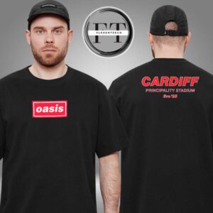 Oasis Live ’25 Cardiff Princicapality Stadium Two Sided Unisex T-Shirt