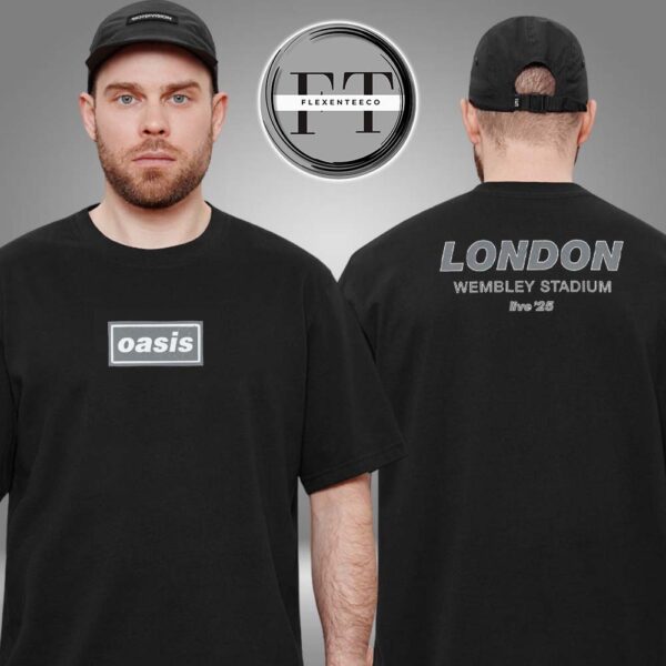 Oasis Live ’25 London Wembley Stadium Two Sided Unisex T-Shirt
