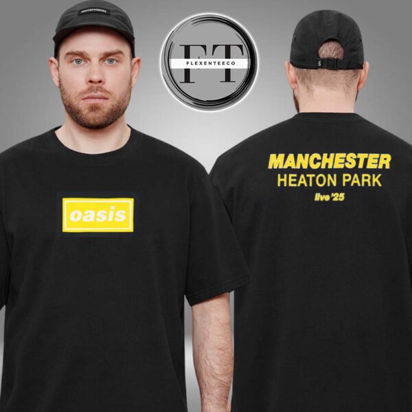 Oasis Live ’25 Manchester Heaton Park Two Sided Unisex T-Shirt
