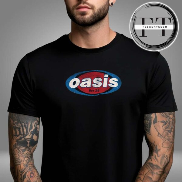 Oasis Merch For Cardiff Tour 2025 Logo Unisex T-Shirt