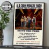 Old Crow Medicine Show Circle The Wagons Tour 2025 Schedule Home Decor Poster Canvas