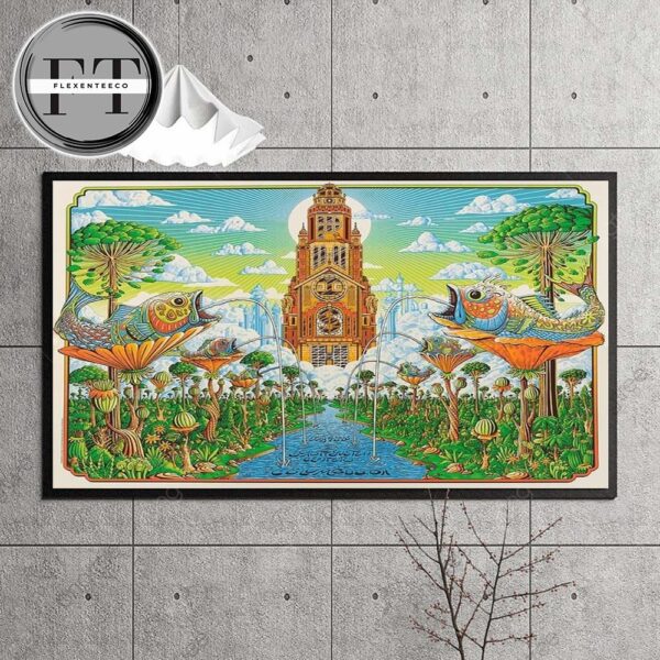 Phish Dry Goods At Columbus OH Summer 614 In The Commons On July 13 2025 Home Decor Poster Canvas