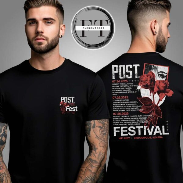 Post Festival 2025 Post Fest Tour Shirt Two Sided Unisex T-Shirt
