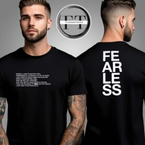 President Band Fearless Tee Black Two Sided Unisex T-Shirt