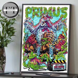 Primus At Red Rocks Amphitheatre  In Morrison CO On July 09, 2025 Home Decor Poster Canvas