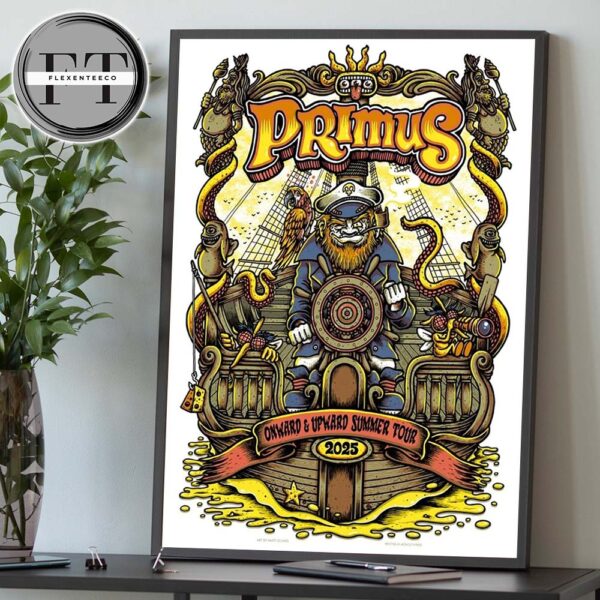 Primus Onward And Upward Summer Tour 2025 Home Decor Poster Canvas