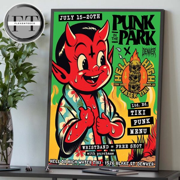 Punk In The Park In Denver CO On Jul 15 20 2025 Home Decor Poster Canvas