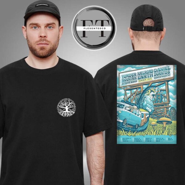 Railroad Earth 2025 Summer Tour Schedule Two Sided Unisex T-Shirt