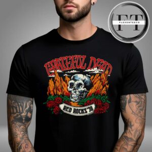 Red Rocks Grateful Dead Skull Unisex T-Shirt