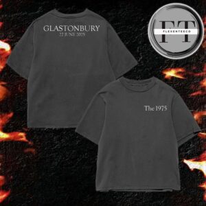 The 1975 Logo Glastonbury Washed T-Shirt