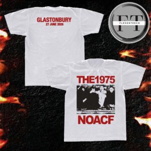 The 1975 NOACF Photo Glastonbury 2025 Washed T-Shirt