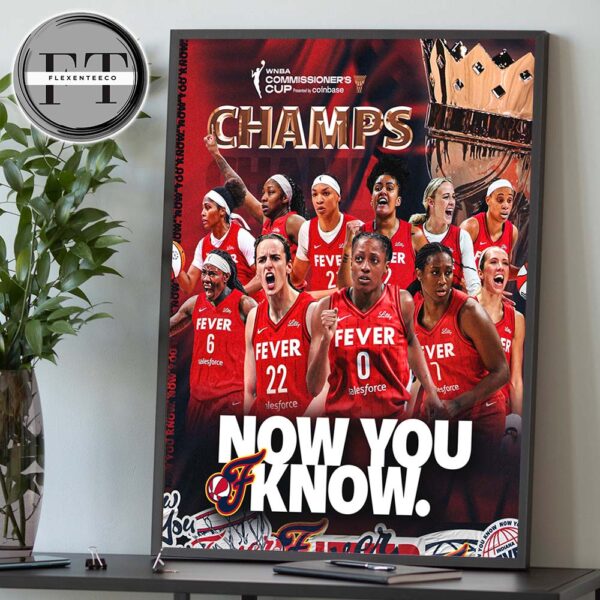 The 2025 WNBA Commissioner’s Cup Goes To The Indiana Fever Home Decor Poster Canvas