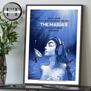 The Marias ACL Live At The Moody Theater Austin City Limits Season 51 On July 8 2025 Home Decor Poster Canvas