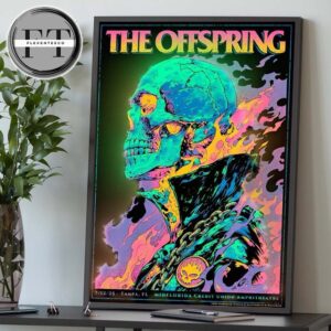The Offspring At Midflorida Credit Union Amphitheater In Tampa FL On July 12 2025 Home Decor Poster Canvas
