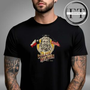 Willie Nelson Flag Portrait Unisex T-Shirt