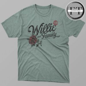 Willie Nelson Willie & Family ’78 Roses Unisex T-Shirt