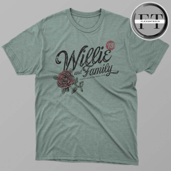 Willie Nelson Willie & Family ’78 Roses Unisex T-Shirt
